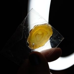 AAA Natural Yellow Agate Slice